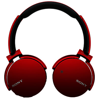Sony MDR-XB650BT Extra Bass On-Ear Headphones with Bluetooth Red